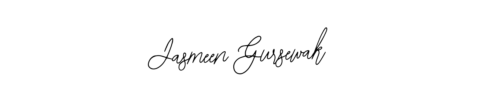 Use a signature maker to create a handwritten signature online. With this signature software, you can design (Bearetta-2O07w) your own signature for name Jasmeen Gursewak. Jasmeen Gursewak signature style 12 images and pictures png