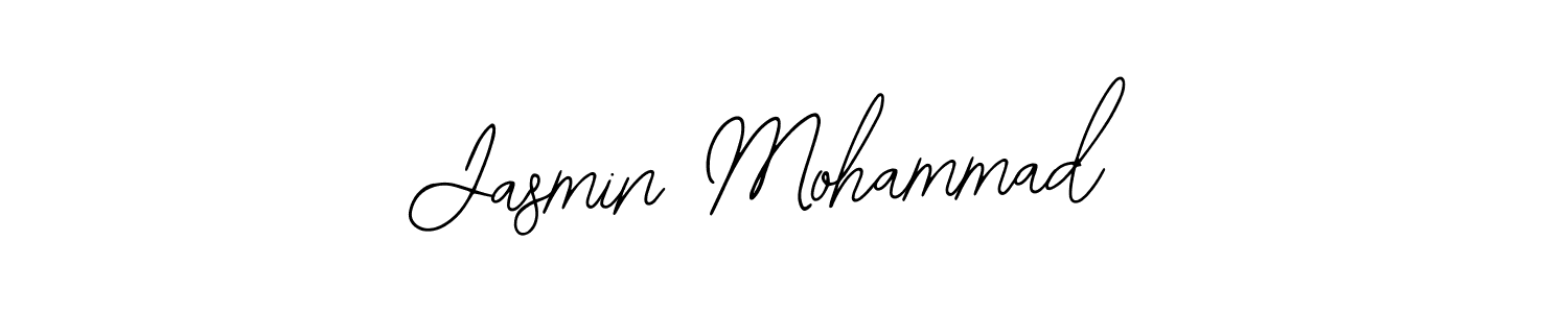Use a signature maker to create a handwritten signature online. With this signature software, you can design (Bearetta-2O07w) your own signature for name Jasmin Mohammad. Jasmin Mohammad signature style 12 images and pictures png