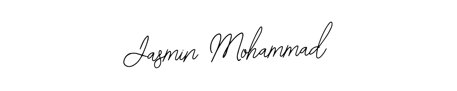 Use a signature maker to create a handwritten signature online. With this signature software, you can design (Bearetta-2O07w) your own signature for name Jasmin Mohammad. Jasmin Mohammad signature style 12 images and pictures png