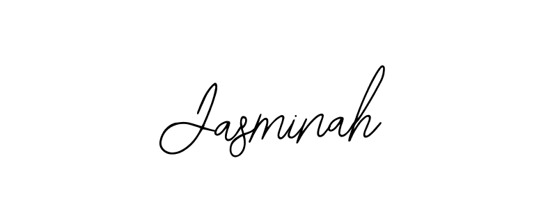 Design your own signature with our free online signature maker. With this signature software, you can create a handwritten (Bearetta-2O07w) signature for name Jasminah. Jasminah signature style 12 images and pictures png
