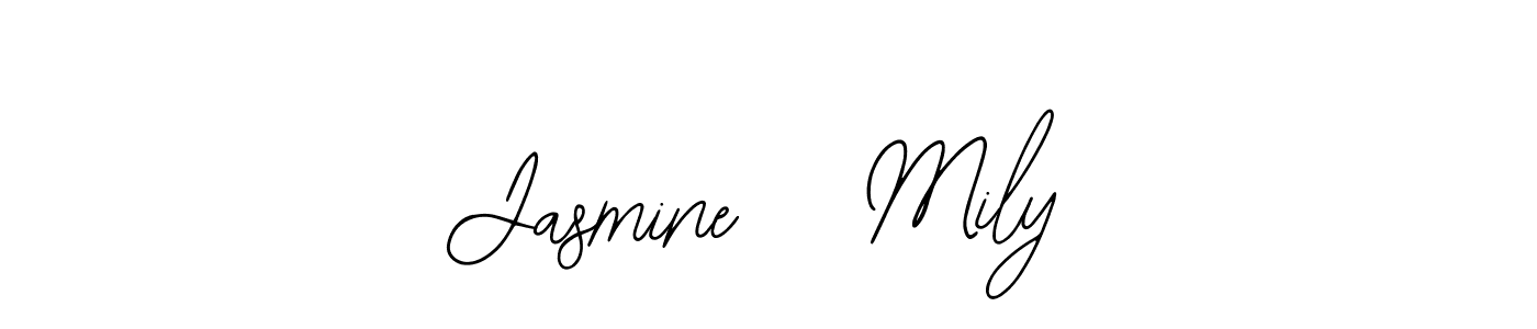Also we have Jasmine   Mily name is the best signature style. Create professional handwritten signature collection using Bearetta-2O07w autograph style. Jasmine   Mily signature style 12 images and pictures png