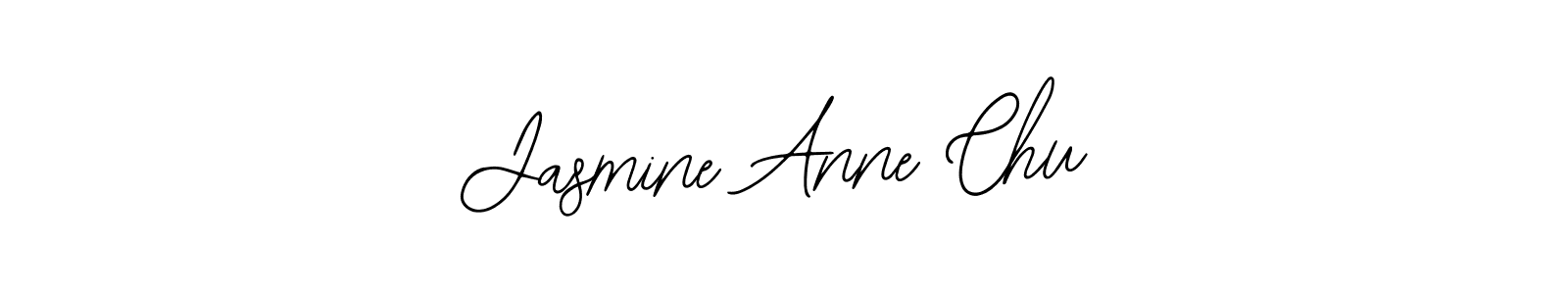 You should practise on your own different ways (Bearetta-2O07w) to write your name (Jasmine Anne Chu) in signature. don't let someone else do it for you. Jasmine Anne Chu signature style 12 images and pictures png
