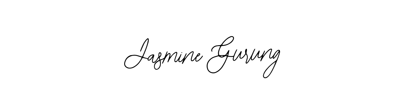 Jasmine Gurung stylish signature style. Best Handwritten Sign (Bearetta-2O07w) for my name. Handwritten Signature Collection Ideas for my name Jasmine Gurung. Jasmine Gurung signature style 12 images and pictures png