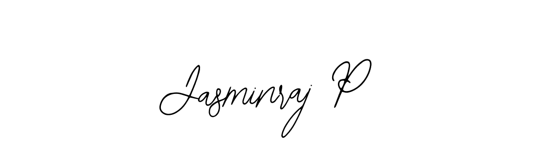It looks lik you need a new signature style for name Jasminraj P. Design unique handwritten (Bearetta-2O07w) signature with our free signature maker in just a few clicks. Jasminraj P signature style 12 images and pictures png