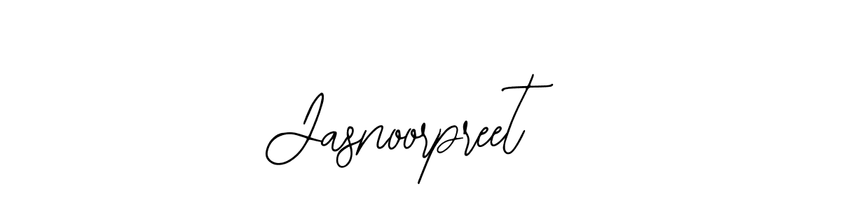 How to make Jasnoorpreet name signature. Use Bearetta-2O07w style for creating short signs online. This is the latest handwritten sign. Jasnoorpreet signature style 12 images and pictures png