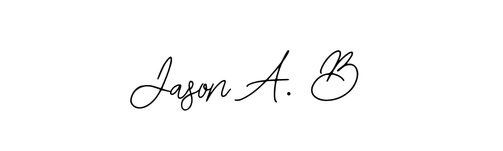 Similarly Bearetta-2O07w is the best handwritten signature design. Signature creator online .You can use it as an online autograph creator for name Jason A. B. Jason A. B signature style 12 images and pictures png