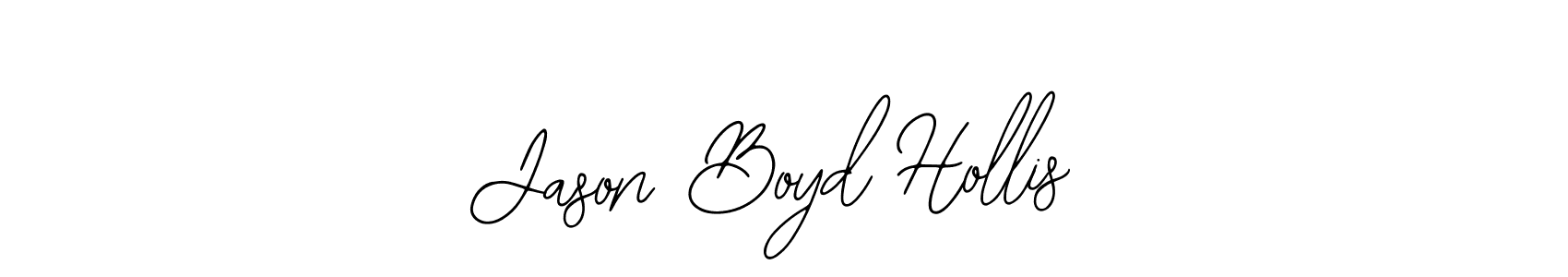 Use a signature maker to create a handwritten signature online. With this signature software, you can design (Bearetta-2O07w) your own signature for name Jason Boyd Hollis. Jason Boyd Hollis signature style 12 images and pictures png