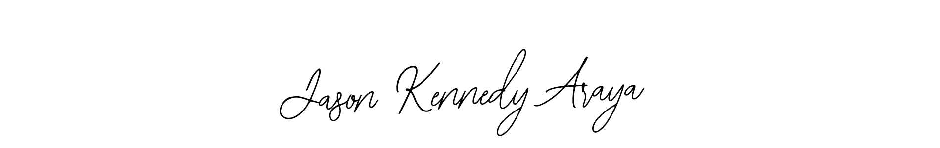 The best way (Bearetta-2O07w) to make a short signature is to pick only two or three words in your name. The name Jason Kennedy Araya include a total of six letters. For converting this name. Jason Kennedy Araya signature style 12 images and pictures png