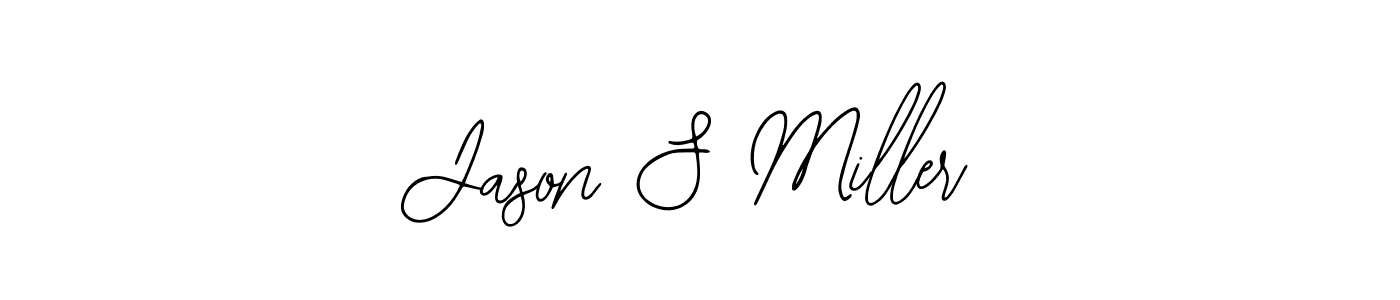 How to make Jason S Miller name signature. Use Bearetta-2O07w style for creating short signs online. This is the latest handwritten sign. Jason S Miller signature style 12 images and pictures png