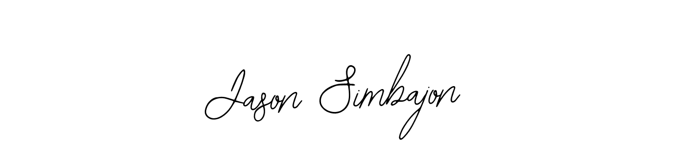 Jason Simbajon stylish signature style. Best Handwritten Sign (Bearetta-2O07w) for my name. Handwritten Signature Collection Ideas for my name Jason Simbajon. Jason Simbajon signature style 12 images and pictures png