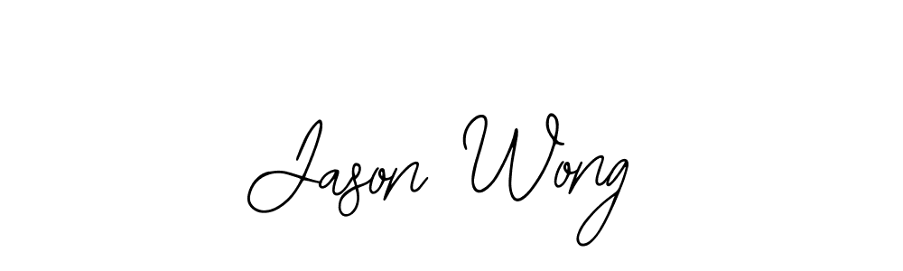 How to make Jason Wong name signature. Use Bearetta-2O07w style for creating short signs online. This is the latest handwritten sign. Jason Wong signature style 12 images and pictures png