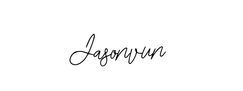 Design your own signature with our free online signature maker. With this signature software, you can create a handwritten (Bearetta-2O07w) signature for name Jasonvun. Jasonvun signature style 12 images and pictures png