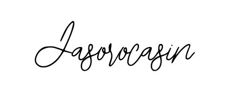 Try this chic Jasorocasin handwritten sign style. Using Bearetta-2O07w font elements, it gives your name a sleek, memorable identity. Jasorocasin signature style 12 images and pictures png