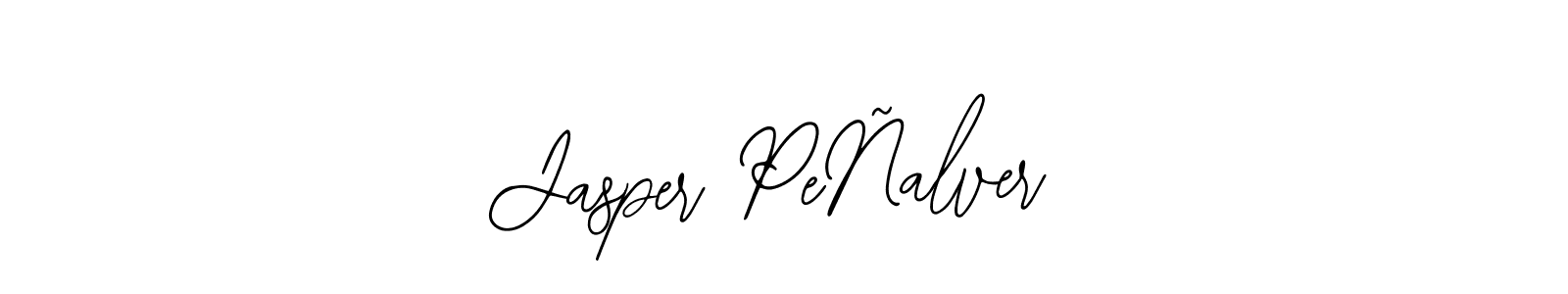 Similarly Bearetta-2O07w is the best handwritten signature design. Signature creator online .You can use it as an online autograph creator for name Jasper PeÑalver. Jasper PeÑalver signature style 12 images and pictures png