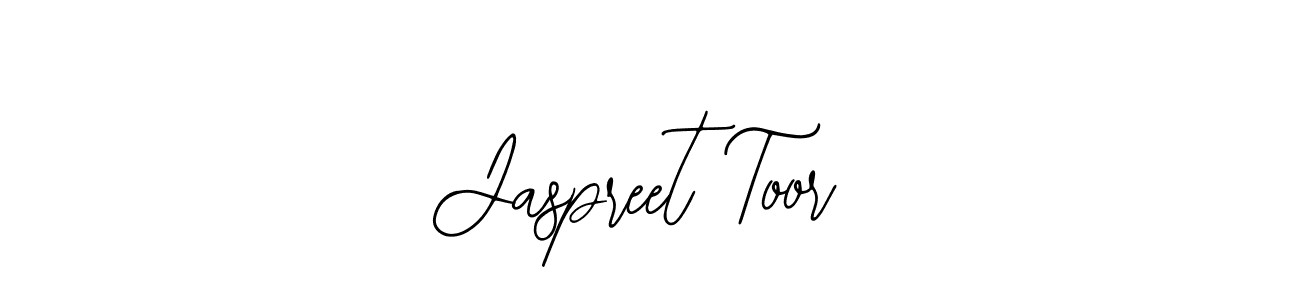 You should practise on your own different ways (Bearetta-2O07w) to write your name (Jaspreet Toor) in signature. don't let someone else do it for you. Jaspreet Toor signature style 12 images and pictures png