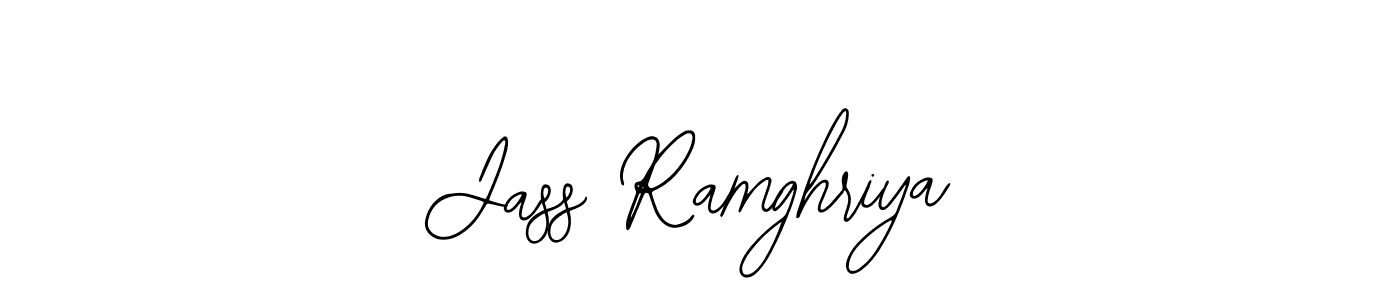 Bearetta-2O07w is a professional signature style that is perfect for those who want to add a touch of class to their signature. It is also a great choice for those who want to make their signature more unique. Get Jass Ramghriya name to fancy signature for free. Jass Ramghriya signature style 12 images and pictures png