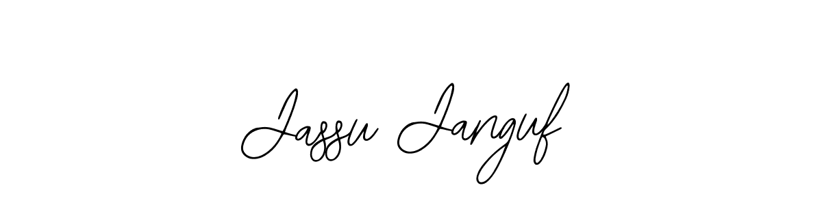 Use a signature maker to create a handwritten signature online. With this signature software, you can design (Bearetta-2O07w) your own signature for name Jassu Janguf. Jassu Janguf signature style 12 images and pictures png