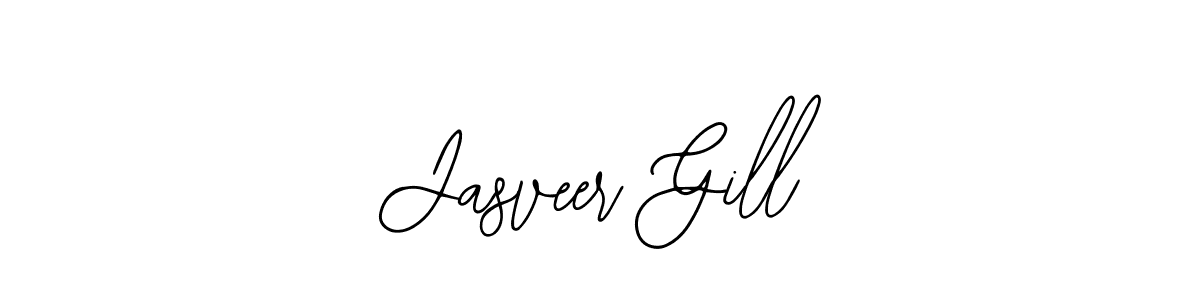 Use a signature maker to create a handwritten signature online. With this signature software, you can design (Bearetta-2O07w) your own signature for name Jasveer Gill. Jasveer Gill signature style 12 images and pictures png