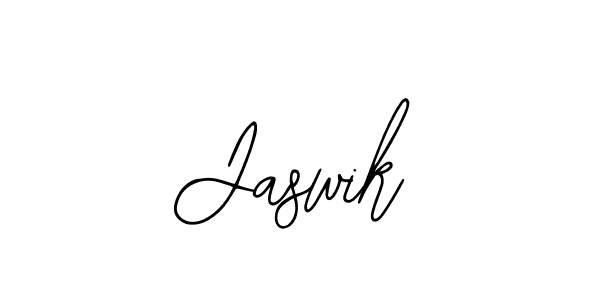 Jaswik stylish signature style. Best Handwritten Sign (Bearetta-2O07w) for my name. Handwritten Signature Collection Ideas for my name Jaswik. Jaswik signature style 12 images and pictures png