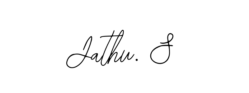 Use a signature maker to create a handwritten signature online. With this signature software, you can design (Bearetta-2O07w) your own signature for name Jathu. S. Jathu. S signature style 12 images and pictures png