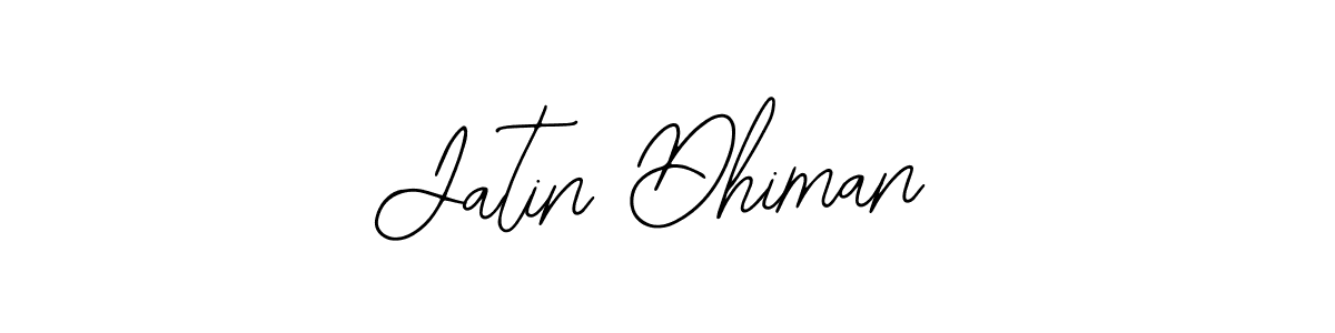 Use a signature maker to create a handwritten signature online. With this signature software, you can design (Bearetta-2O07w) your own signature for name Jatin Dhiman. Jatin Dhiman signature style 12 images and pictures png