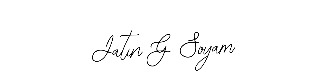 Jatin G Soyam stylish signature style. Best Handwritten Sign (Bearetta-2O07w) for my name. Handwritten Signature Collection Ideas for my name Jatin G Soyam. Jatin G Soyam signature style 12 images and pictures png