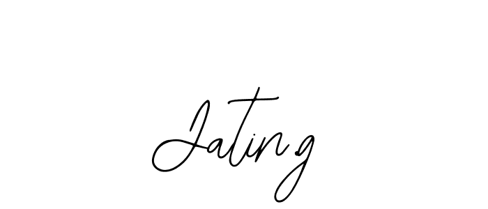 Design your own signature with our free online signature maker. With this signature software, you can create a handwritten (Bearetta-2O07w) signature for name Jatin.g. Jatin.g signature style 12 images and pictures png