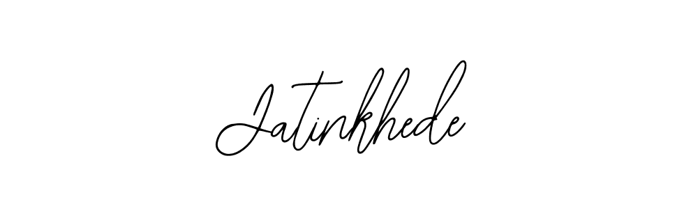 How to make Jatinkhede name signature. Use Bearetta-2O07w style for creating short signs online. This is the latest handwritten sign. Jatinkhede signature style 12 images and pictures png