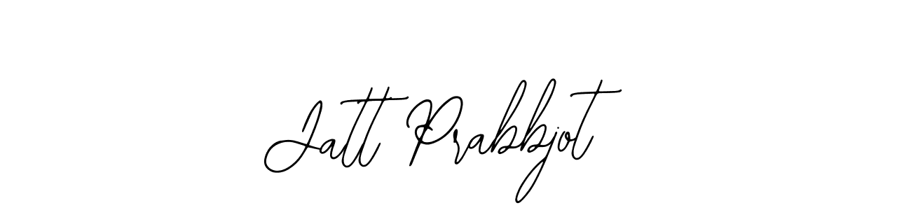 Use a signature maker to create a handwritten signature online. With this signature software, you can design (Bearetta-2O07w) your own signature for name Jatt Prabbjot. Jatt Prabbjot signature style 12 images and pictures png