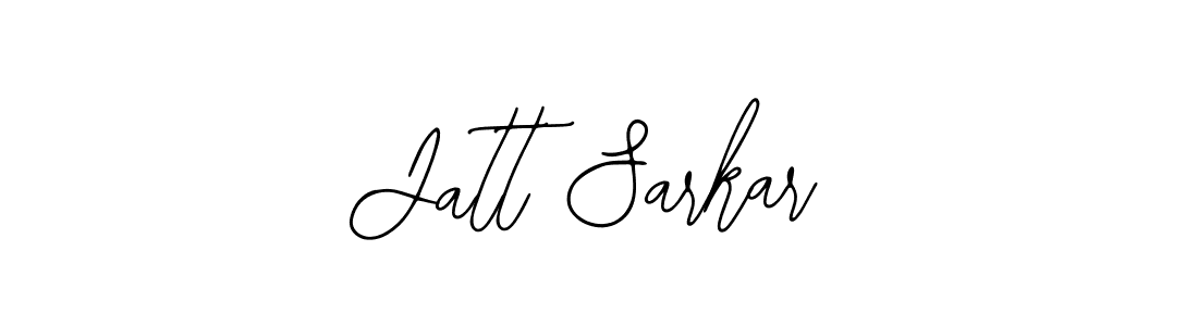 Use a signature maker to create a handwritten signature online. With this signature software, you can design (Bearetta-2O07w) your own signature for name Jatt Sarkar. Jatt Sarkar signature style 12 images and pictures png