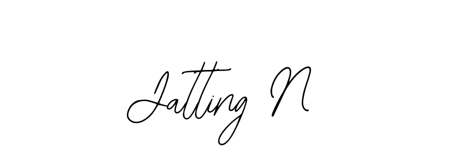 Also we have Jatting N name is the best signature style. Create professional handwritten signature collection using Bearetta-2O07w autograph style. Jatting N signature style 12 images and pictures png