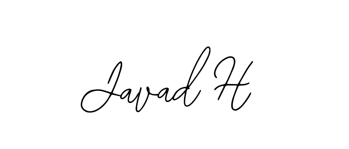 Design your own signature with our free online signature maker. With this signature software, you can create a handwritten (Bearetta-2O07w) signature for name Javad H. Javad H signature style 12 images and pictures png