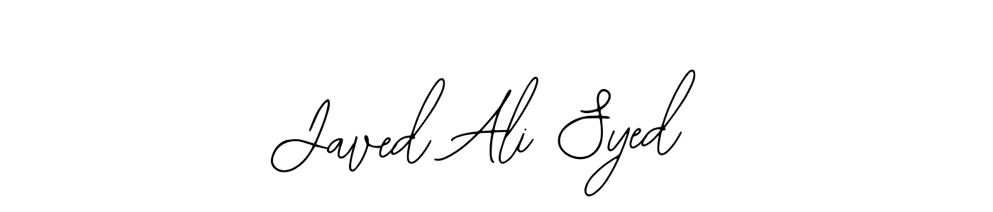 How to make Javed Ali Syed name signature. Use Bearetta-2O07w style for creating short signs online. This is the latest handwritten sign. Javed Ali Syed signature style 12 images and pictures png