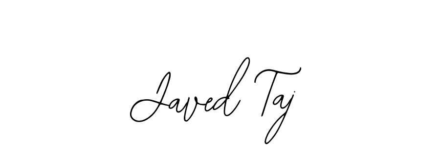 Also You can easily find your signature by using the search form. We will create Javed Taj name handwritten signature images for you free of cost using Bearetta-2O07w sign style. Javed Taj signature style 12 images and pictures png