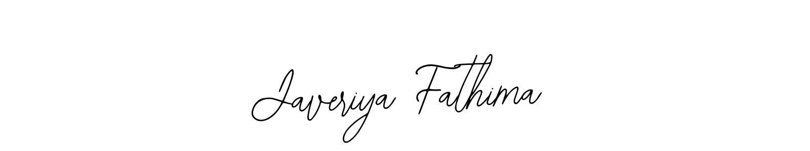 Use a signature maker to create a handwritten signature online. With this signature software, you can design (Bearetta-2O07w) your own signature for name Javeriya Fathima. Javeriya Fathima signature style 12 images and pictures png