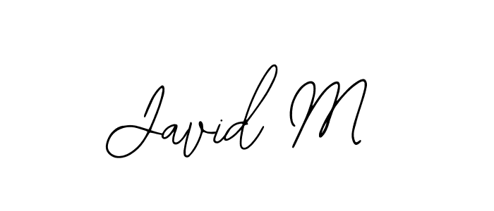 Use a signature maker to create a handwritten signature online. With this signature software, you can design (Bearetta-2O07w) your own signature for name Javid M. Javid M signature style 12 images and pictures png