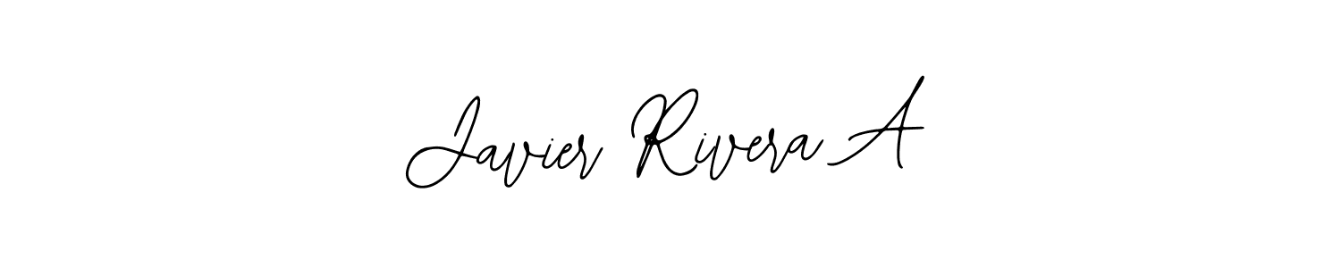 The best way (Bearetta-2O07w) to make a short signature is to pick only two or three words in your name. The name Javier Rivera A include a total of six letters. For converting this name. Javier Rivera A signature style 12 images and pictures png