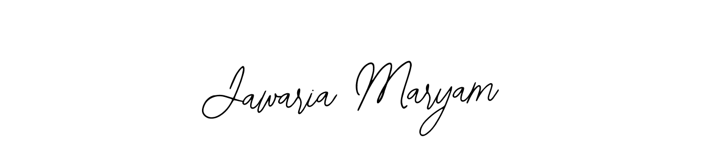 Use a signature maker to create a handwritten signature online. With this signature software, you can design (Bearetta-2O07w) your own signature for name Jawaria Maryam. Jawaria Maryam signature style 12 images and pictures png