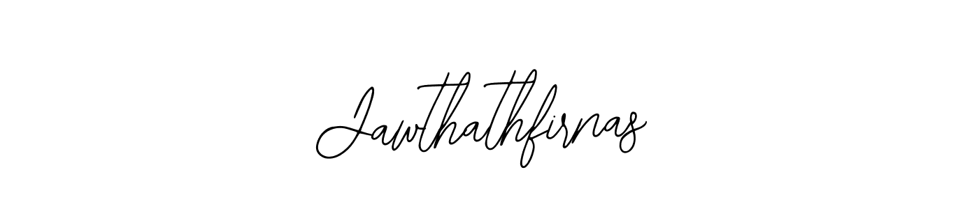 The best way (Bearetta-2O07w) to make a short signature is to pick only two or three words in your name. The name Jawthathfirnas include a total of six letters. For converting this name. Jawthathfirnas signature style 12 images and pictures png