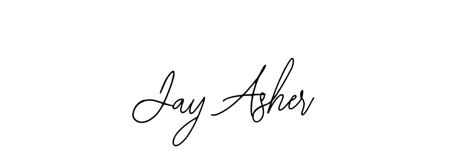 How to make Jay Asher name signature. Use Bearetta-2O07w style for creating short signs online. This is the latest handwritten sign. Jay Asher signature style 12 images and pictures png