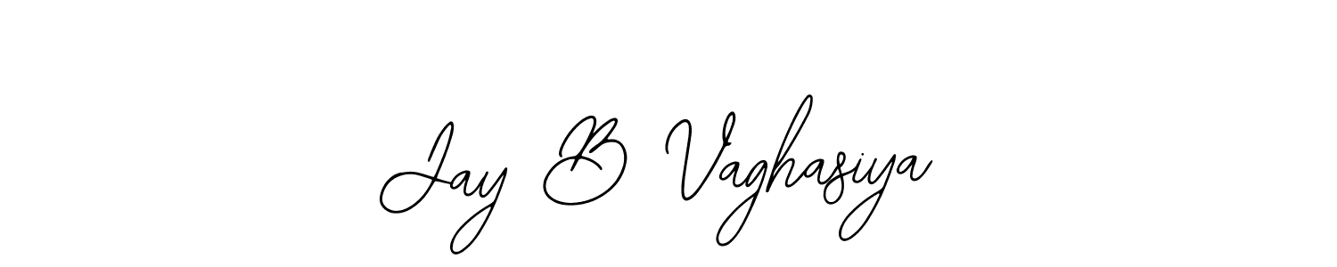 The best way (Bearetta-2O07w) to make a short signature is to pick only two or three words in your name. The name Jay B Vaghasiya include a total of six letters. For converting this name. Jay B Vaghasiya signature style 12 images and pictures png