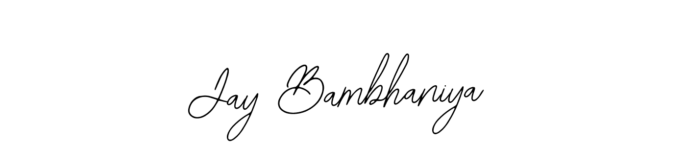 Jay Bambhaniya stylish signature style. Best Handwritten Sign (Bearetta-2O07w) for my name. Handwritten Signature Collection Ideas for my name Jay Bambhaniya. Jay Bambhaniya signature style 12 images and pictures png
