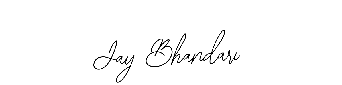 Use a signature maker to create a handwritten signature online. With this signature software, you can design (Bearetta-2O07w) your own signature for name Jay Bhandari. Jay Bhandari signature style 12 images and pictures png