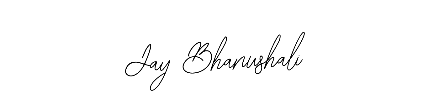 Use a signature maker to create a handwritten signature online. With this signature software, you can design (Bearetta-2O07w) your own signature for name Jay Bhanushali. Jay Bhanushali signature style 12 images and pictures png