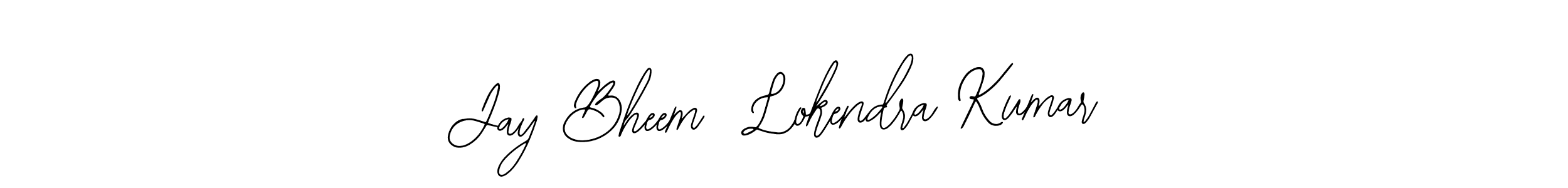 Design your own signature with our free online signature maker. With this signature software, you can create a handwritten (Bearetta-2O07w) signature for name Jay Bheem  Lokendra Kumar. Jay Bheem  Lokendra Kumar signature style 12 images and pictures png