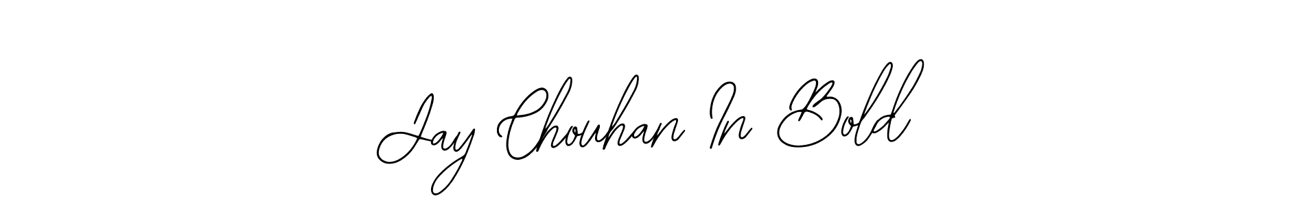 How to make Jay Chouhan In Bold name signature. Use Bearetta-2O07w style for creating short signs online. This is the latest handwritten sign. Jay Chouhan In Bold signature style 12 images and pictures png