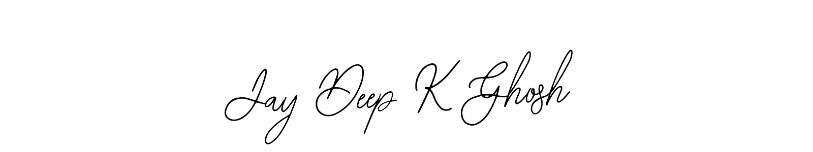 How to make Jay Deep K Ghosh name signature. Use Bearetta-2O07w style for creating short signs online. This is the latest handwritten sign. Jay Deep K Ghosh signature style 12 images and pictures png