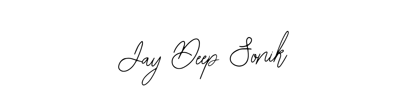 Make a beautiful signature design for name Jay Deep Sonik. With this signature (Bearetta-2O07w) style, you can create a handwritten signature for free. Jay Deep Sonik signature style 12 images and pictures png