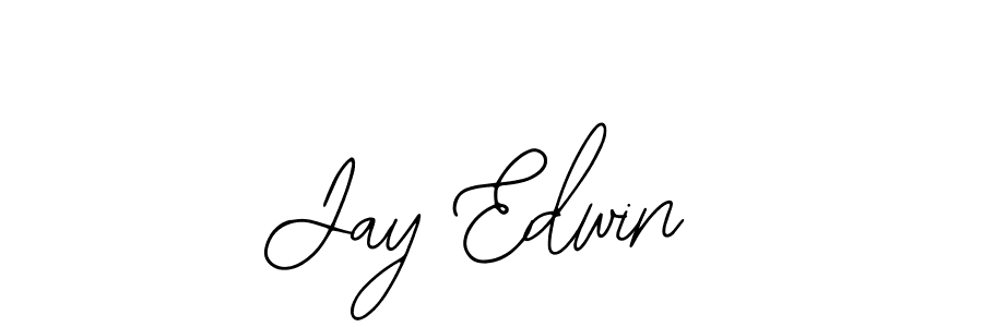 Use a signature maker to create a handwritten signature online. With this signature software, you can design (Bearetta-2O07w) your own signature for name Jay Edwin. Jay Edwin signature style 12 images and pictures png