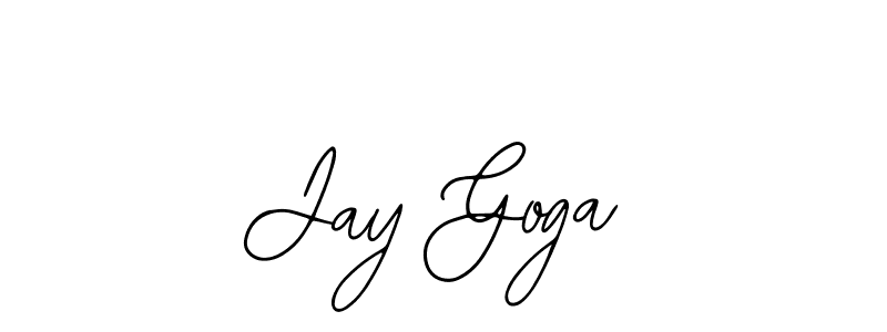 Jay Goga stylish signature style. Best Handwritten Sign (Bearetta-2O07w) for my name. Handwritten Signature Collection Ideas for my name Jay Goga. Jay Goga signature style 12 images and pictures png